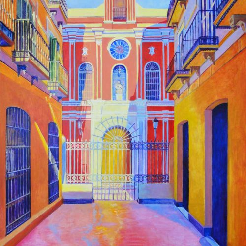 Abadía de Santa Ana. (Málaga). Year 2012. Acrylic on panel 130 x 100 cm-51,2¨x 39,4¨