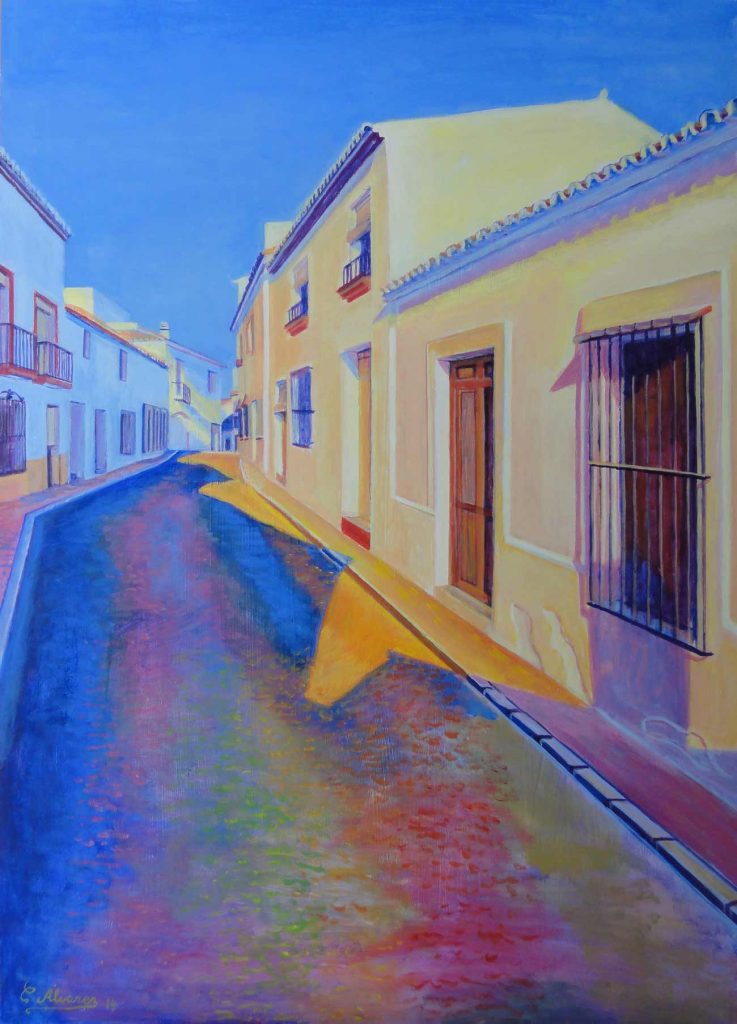 Calle Antero (Estepona). Year 2014. Acrylic on panel. 70 x 50 cm 27,5¨x 19,7¨