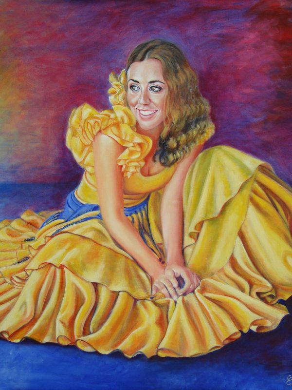 Flor amarilla. Year 2009. Oil on canvas. 70 x 73 cm -27,5¨x 28,7¨