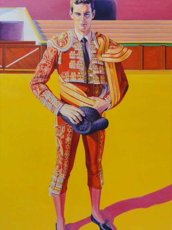 Torero de grana y oro. Year 2015. Oil on canvas. 160 x 100 cm-63¨x 39,4¨