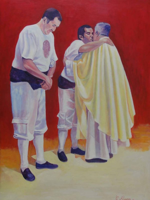 La paz del costalero. Year 2015. Acrylic on panel. 70 x 50 cm 27,5¨x 19,7¨